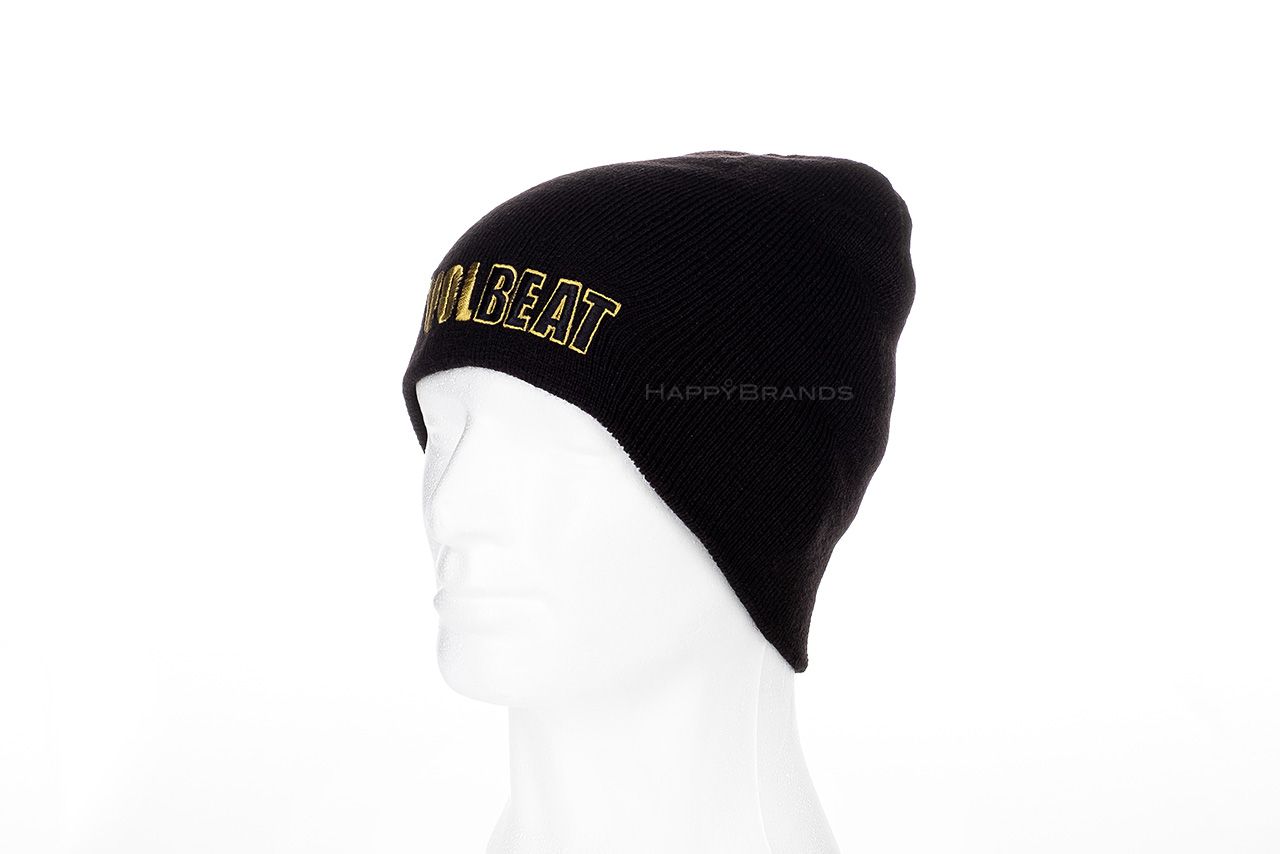 ᐅ Strickmütze Wollbeanie mit eigenem Logo bedrucken besticken - Giveaways |  Bandmerch | Promoartikel - HAPPY BRANDS