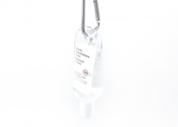 Haende-Desinfektionsmittel-mit-Werbelogo-Karabiner-Haken-30ml