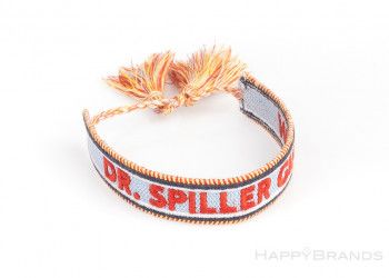 Werbegeschenk Gewebte Stoffarmband Mit Stick-Schriftzug & Werbung Als Kundengeschenk