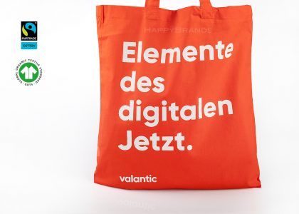 Borsa per la spesa biologica stampata con pubblicità