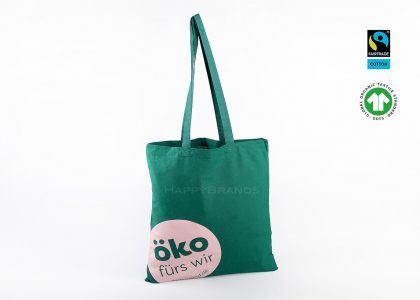 Borsa in tessuto organico con logo aziendale