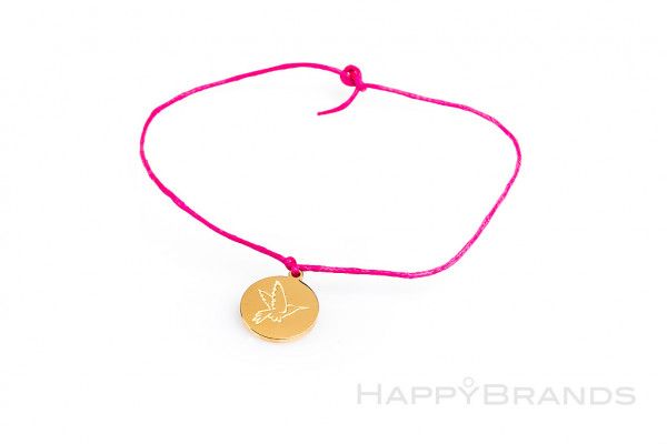 Charm bracelet with company logo