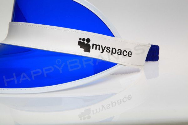 Sun visor-label-with-advertising