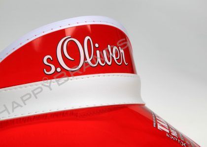 Sun visor with plastic peak promotional item band merch