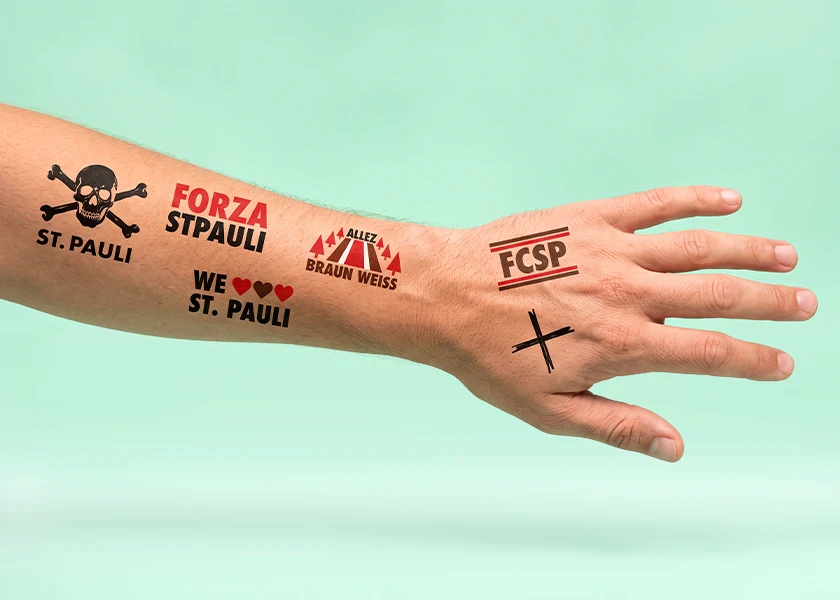 Werbetattoo mit individuellem Design