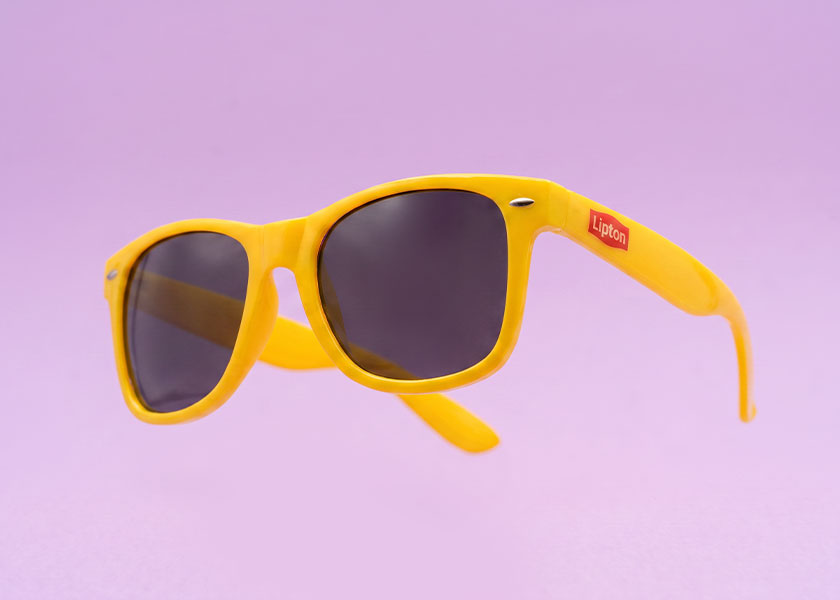 Sonnenbrille mit Allover-Druck bieten Ihnen totale Gestaltungsfreiheit
