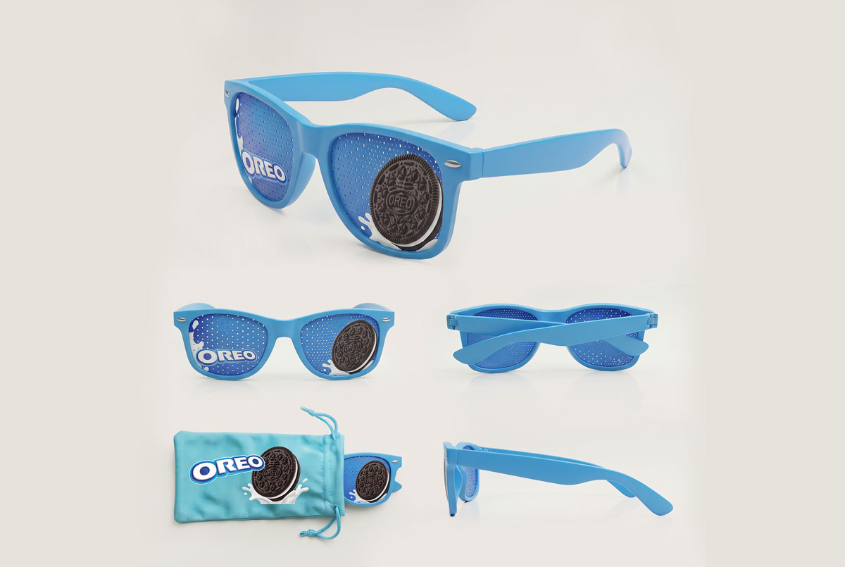 Promo-Sonnenbrille mit Logogläsern vermitteln Ihre Werbebotschaft sehr effektiv und auffällig