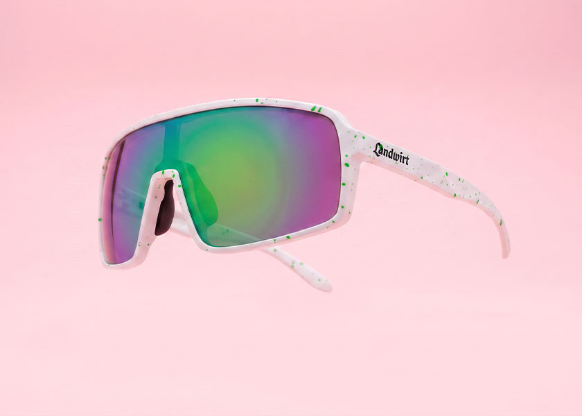 Shield Werbesonnebrille mit großem durchgängigen Glas