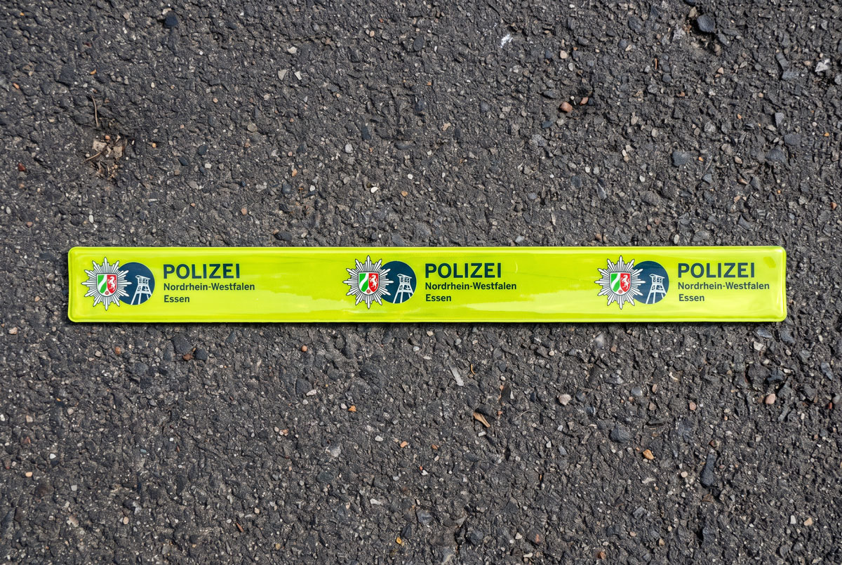 Reflektierendes Klackband Werbemittel