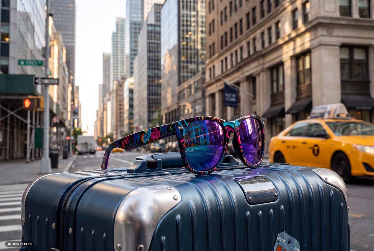 Sonnenbrille mit Allover-Druck bieten Ihnen totale Gestaltungsfreiheit