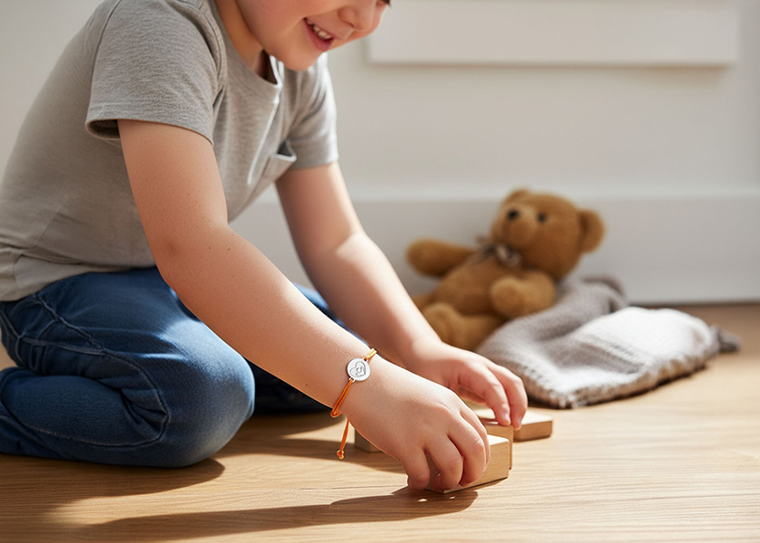 Individuell gefertigtes Wunscharmband, Glücksbändchen oder Baumwollarmband aus gewachster Baumwolle mit graviertem Logo-Anhänger. Das Armband wird nach Ihren Vorgaben in Pantone-Wunschfarben und mit individuellem Werbemotiv, Firmennamen oder Schriftzug gestaltet. Ideal als Give-away, Kundengeschenk, Merchandise-Artikel oder Mitarbeiter-Incentive für Unternehmen, Vereine und Veranstaltungen.