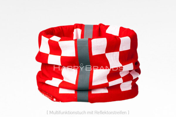 Reflektierendes Multifunktionstuch mit Reflektorstreifen