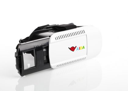 3D glasses as a corporate gift, here with the slide-in holder pulled out