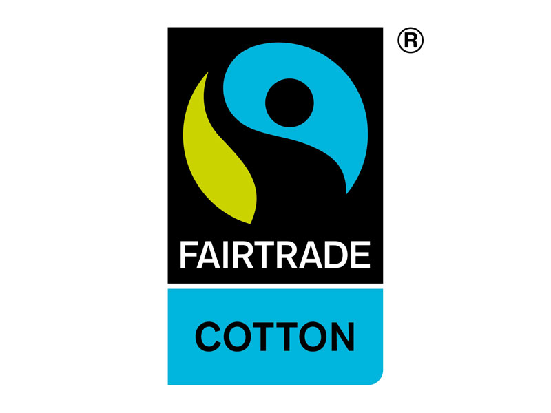 FAIRTRADE bomullscertifierad logotyp
