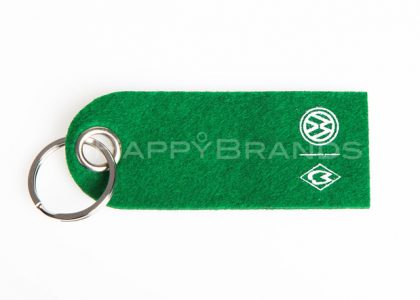 Felt keyring with individual motif