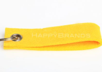 Felt keyring promotional gift yellow