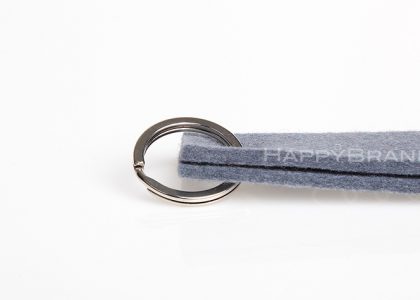 Felt keyring promotional item spiral ring