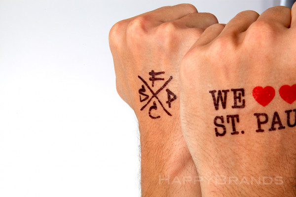 Funtattoos mit Bandlogo oder Bandname