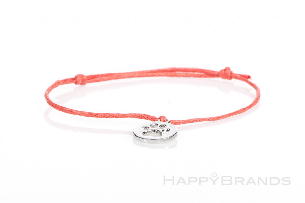 Lucky bracelet with pendant sandblasted 1024