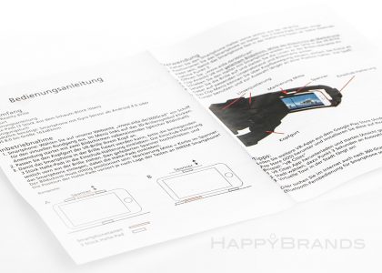 Instructions for mobile phone glasses with individual finishing