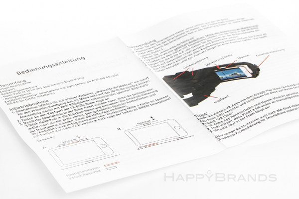 Instructions for mobile phone glasses with individual finishing