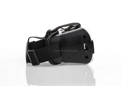 Low angle view of mobile phone glasses as promotional gift