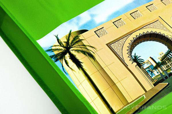 Borse per la spesa promozionali in tessuto PP Regalo aziendale Finitura 1024