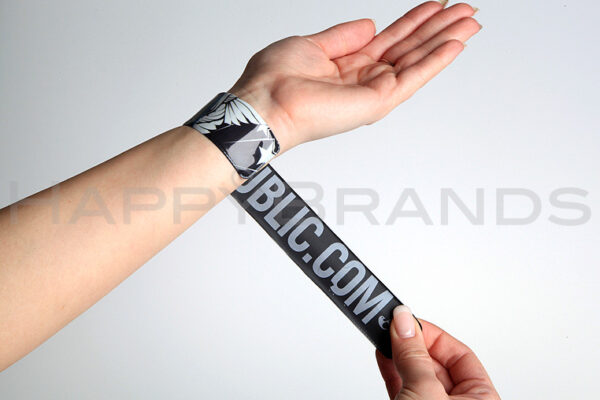 Reflective bracelet printed on both sides
