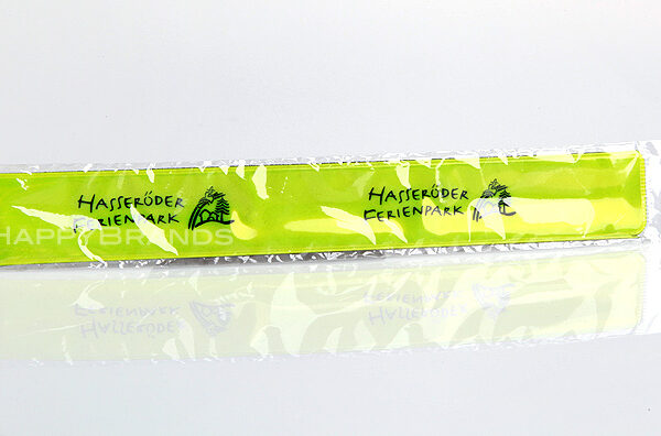Reflective snap bracelet promotional packaging
