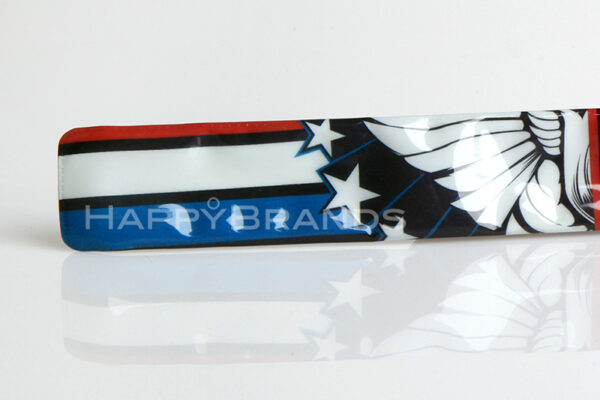Reflective snap bracelet printing