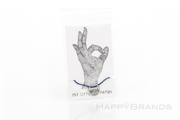 Sliding knot bracelet customer gift with advertising label 1024