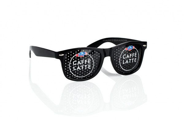 Sunglasses with desired motif on lenses