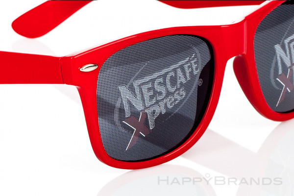 Sunglasses with printed lenses