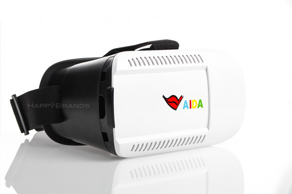 VR glasses printed with logo
