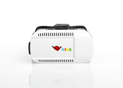 Front side of VR glasses as advertising material