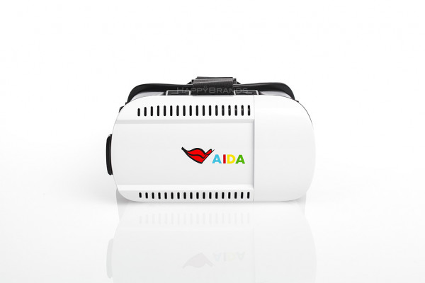 Front of VR glasses as advertising material