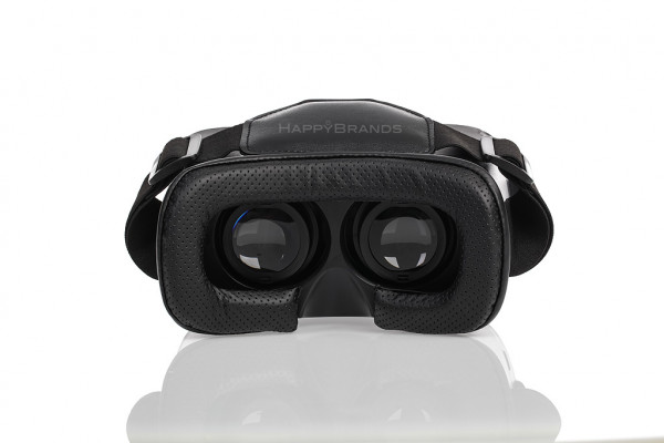 Rear view of virtual reality glasses as an incentive