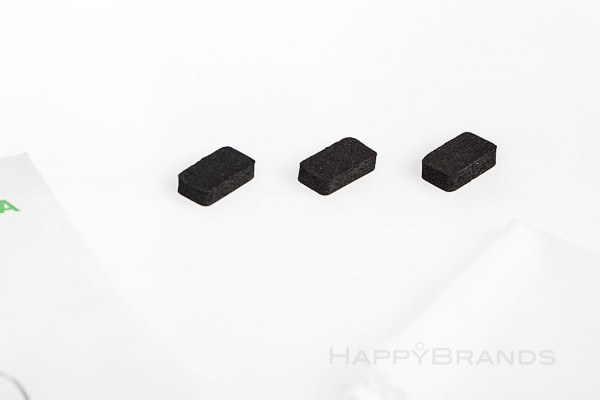 Holding pads for virtual reality glasses as trade fair items