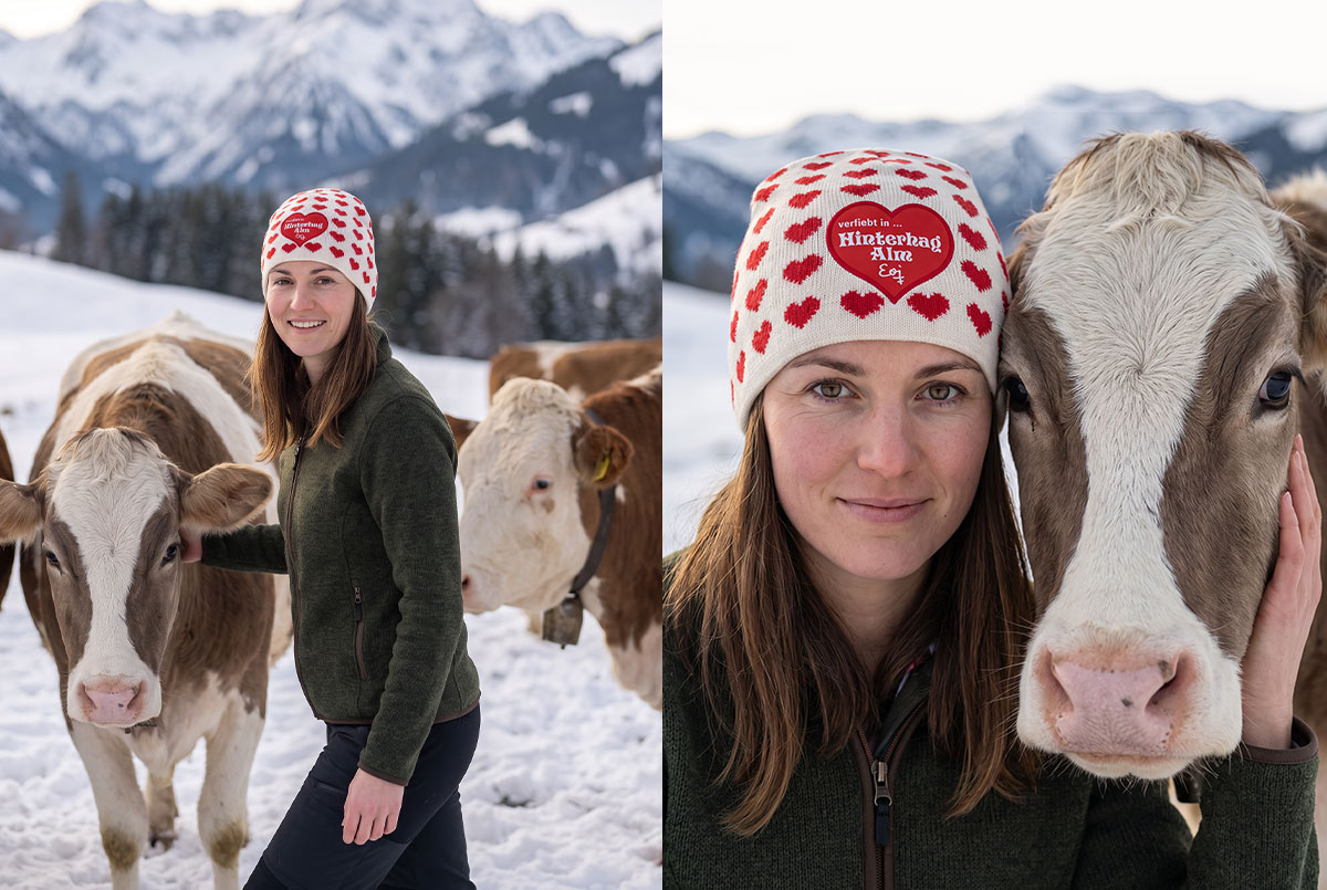 Werbebeanie mit Firmenlogo