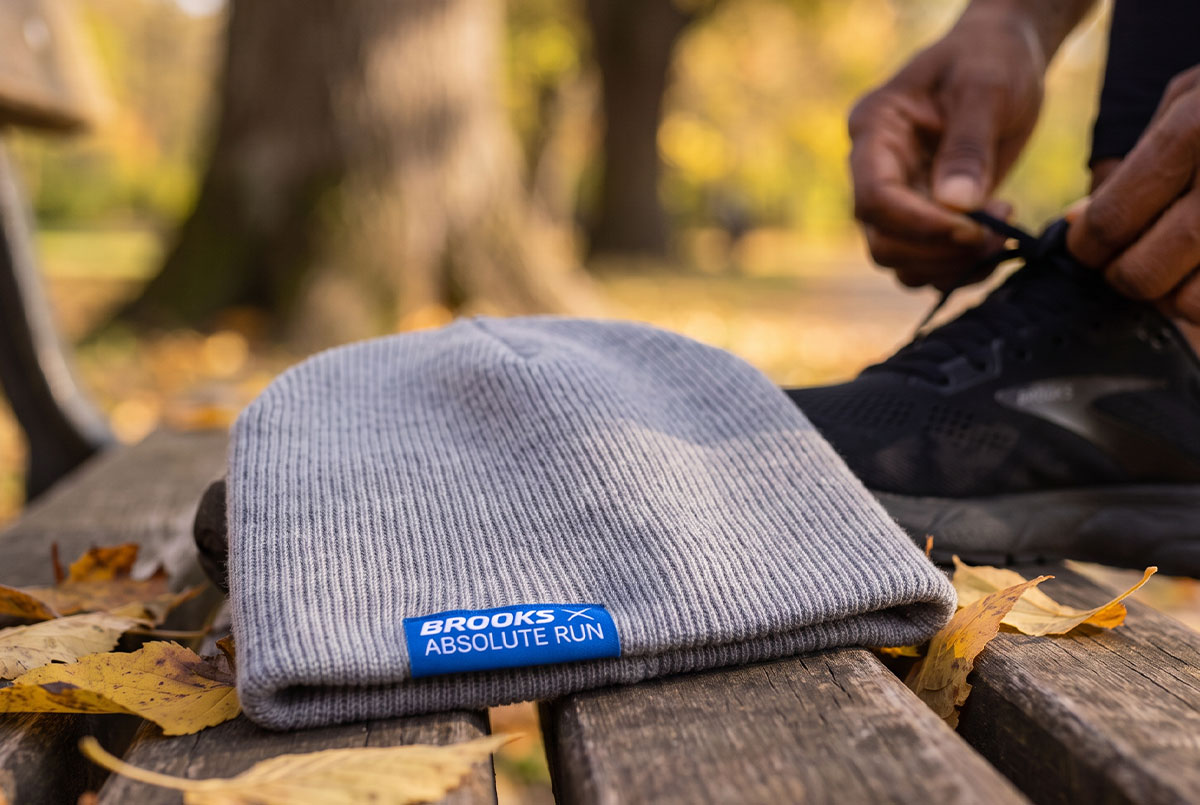 Werbebeanie mit Firmenlogo