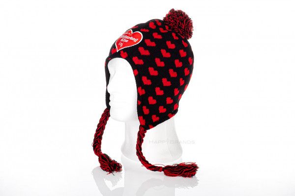 Beanie Muetze mit Ohrenklappen mit eigenem Logo besticken