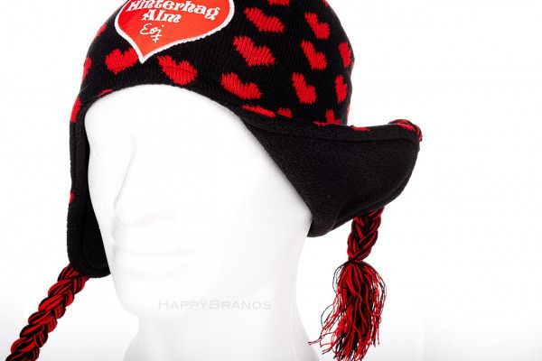 Fleecebeanie Fleecemuetze mit Ohrwaermern Werbegeschenk Werbemittel