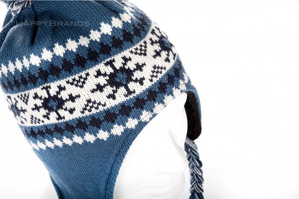 Werbe-Muetze Werbe-Beanie mit Ohrenschuetzern in Wunschfarbe Pantone