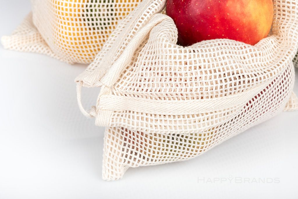 Organic cotton vegetable bags best sale