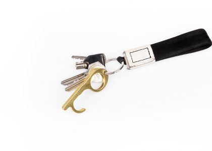 Hygienic door opener with logo print