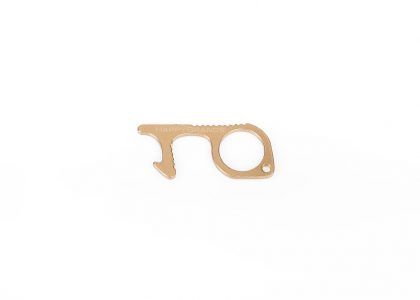 Contactless door opener with bottle opener promotional item