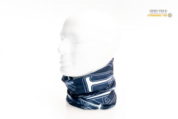 Merchandising reflex tub halsduk med reflekterande reklammotiv