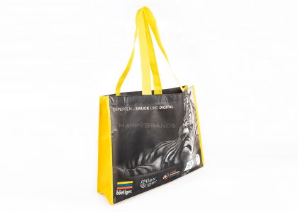 Borsa regalo promozionale riciclata in RPET realizzata su misura
