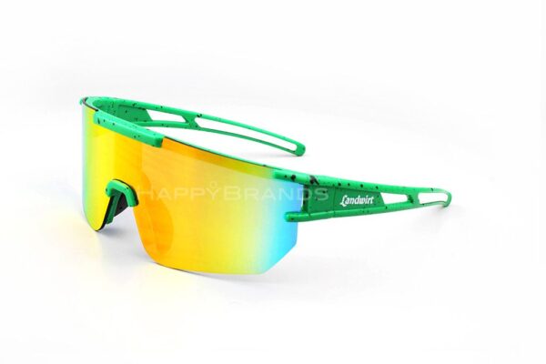 Individuell hergestellte Werbebrille Sonnenbrille Shield mit Firmenlogo bedrucken lassen