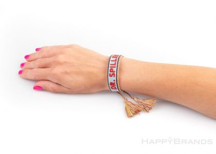 Produttore, importatore, fornitore e fornitore di braccialetti in cotone intrecciato con logo aziendale